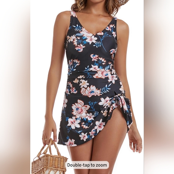 Other - Aidonger One Piece Swim Dress Swimsuits NWT Women's Large
